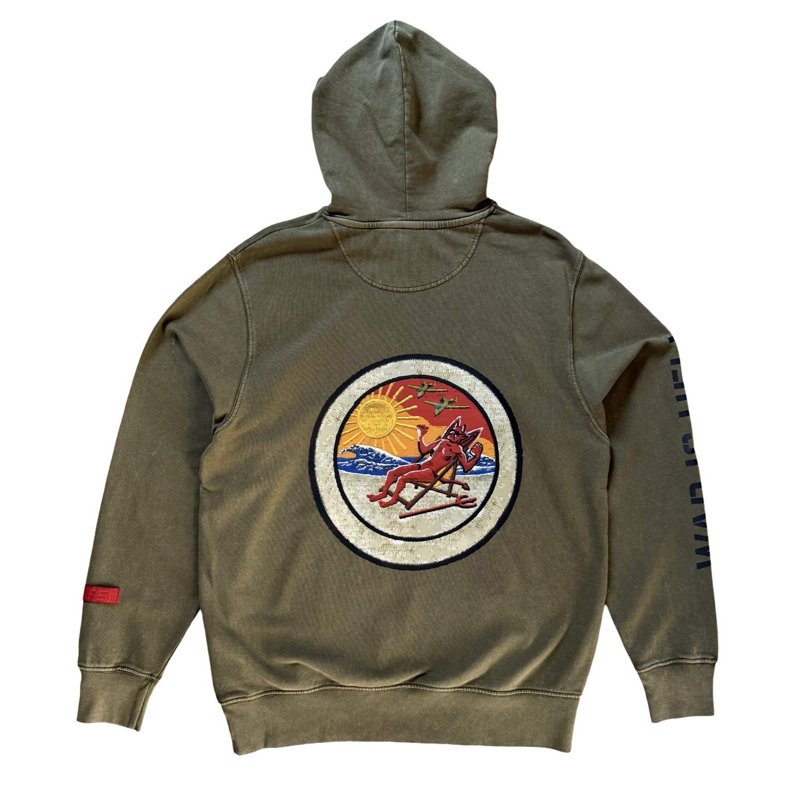 A51 War Is Hell Hoodie Green