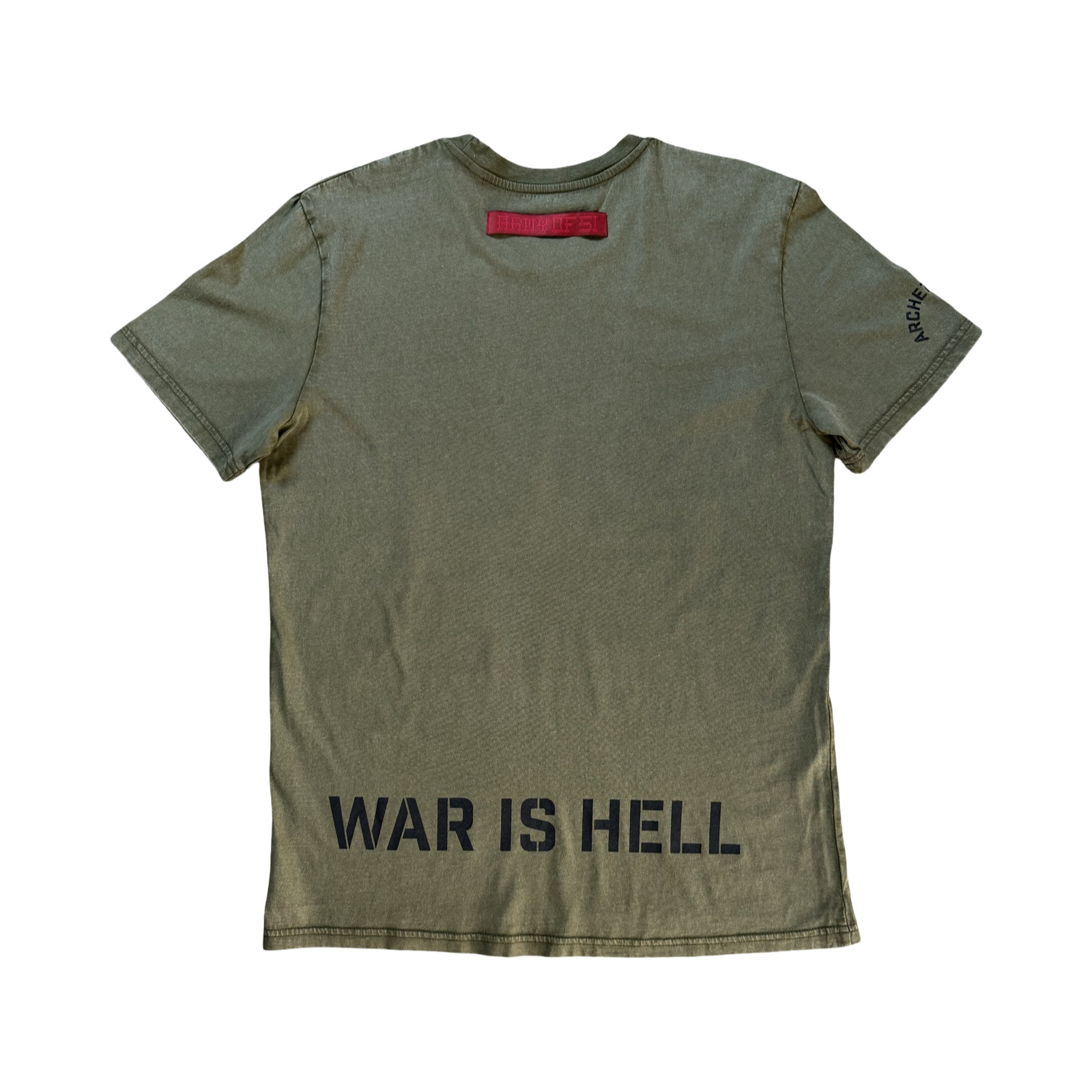 A51 War Is Hell Tee Green